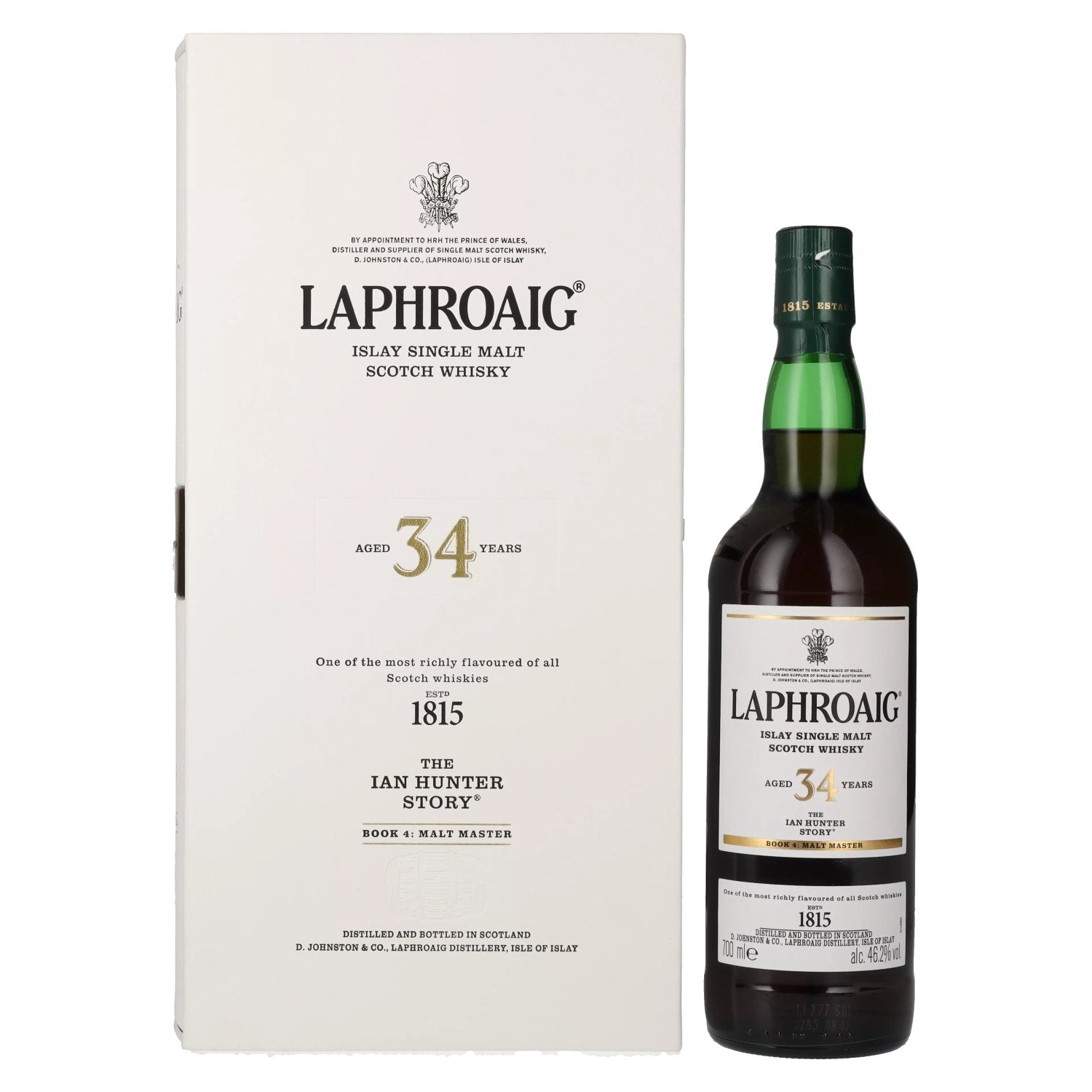 Laphroaig 34 Years Old The Ian Hunter Story Book 4: Malt Master 46,2% Vol. 0,7l in Giftbox