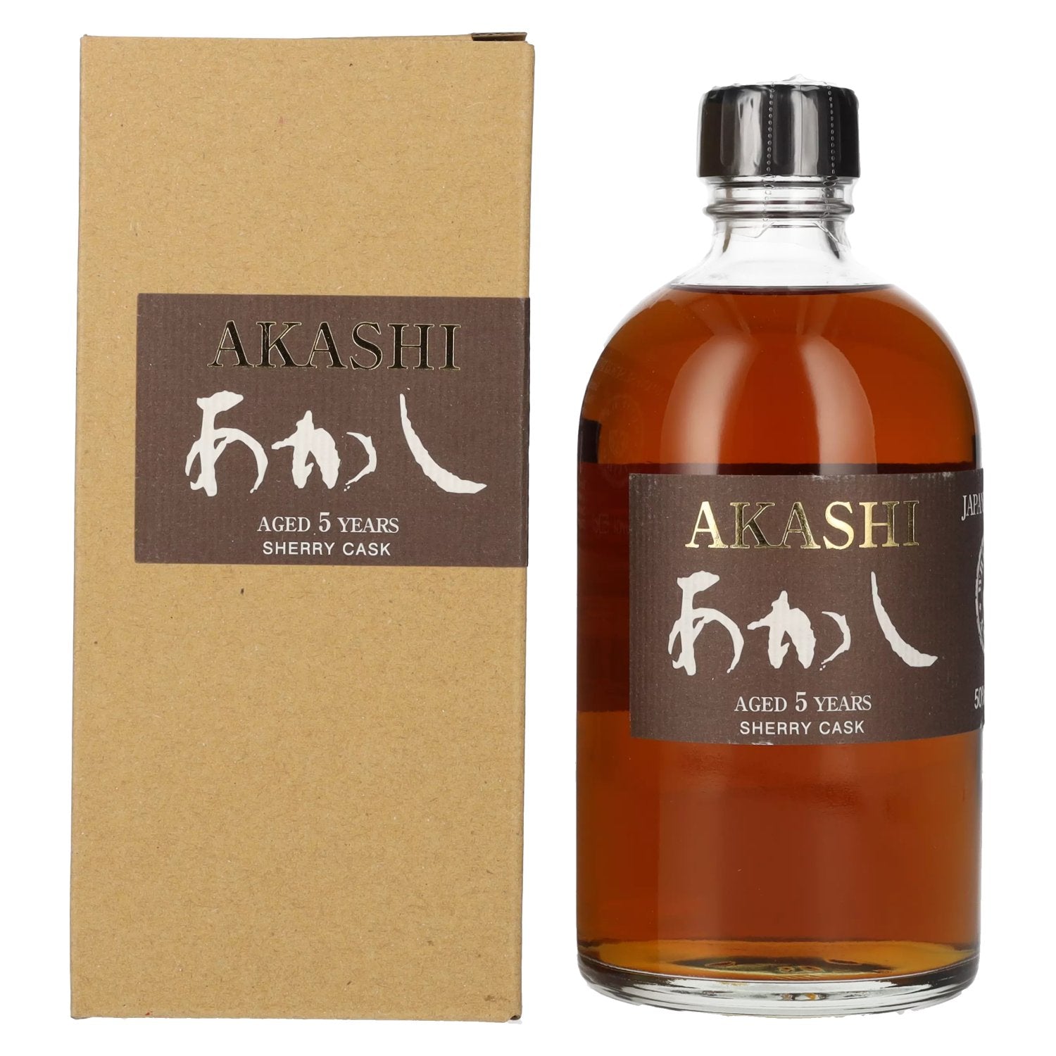 White Oak AKASHI 5 Years Old Single Malt Whisky SHERRY CASK 50% Vol. 0,5l in Giftbox