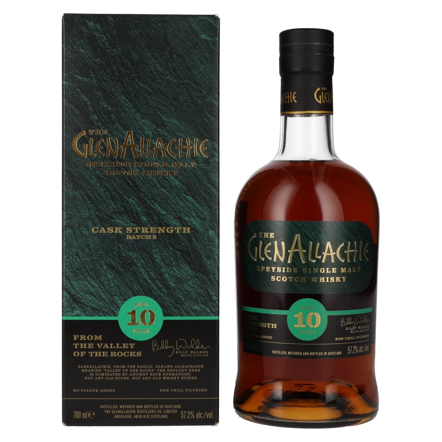 The GlenAllachie 10 Years Old CASK STRENGTH Batch 8 57,2% Vol. 0,7l in Giftbox