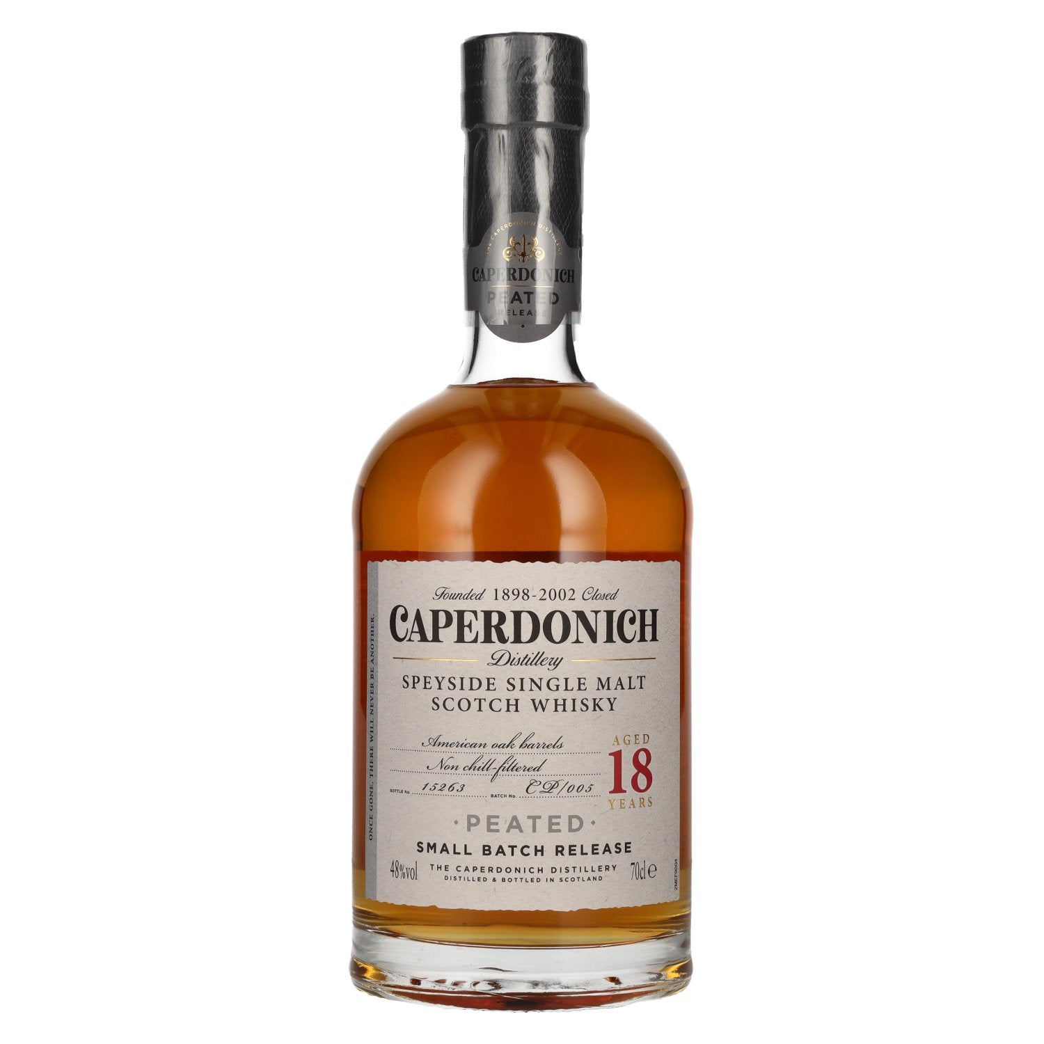 Caperdonich 18 Years Old PEATED Speyside Single Malt Scotch Whisky 48% Vol. 0,7l